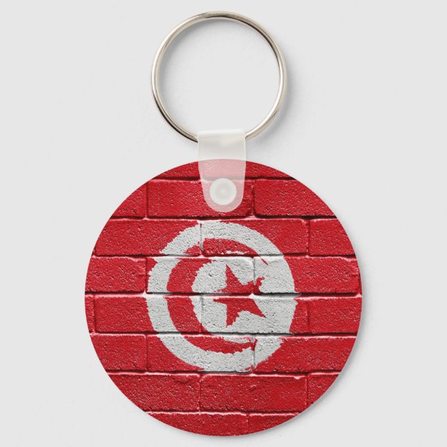 Flag of Tunisia Key Ring (Front)