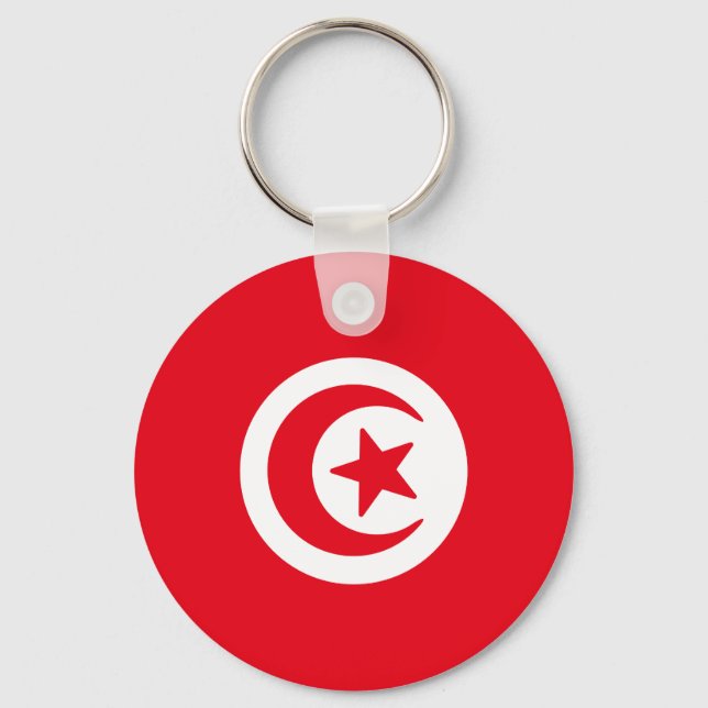 Flag of Tunisia Key Ring (Front)