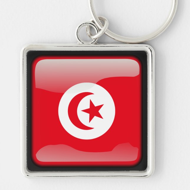Flag of Tunisia Key Ring (Front)