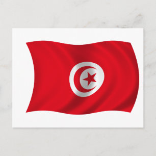 Flag of Tunisia Postcard
