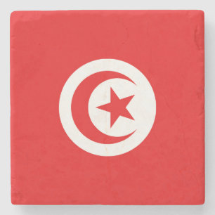 Flag of Tunisia Stone Coaster