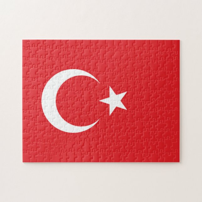 Flag of Turkey Jigsaw Puzzle (Horizontal)