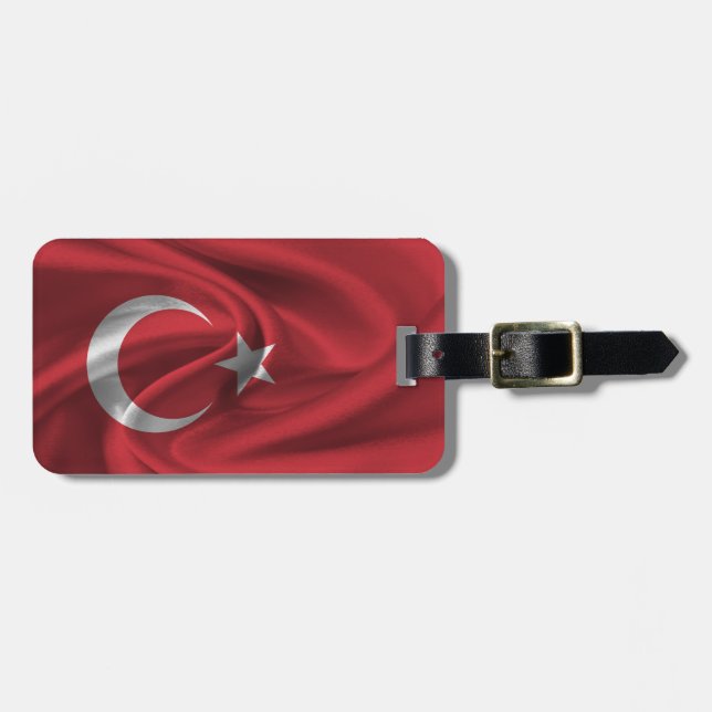 Flag Of Turkey Luggage Tag (Front Horizontal)