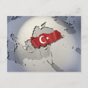 Flag of Turkey Postcard