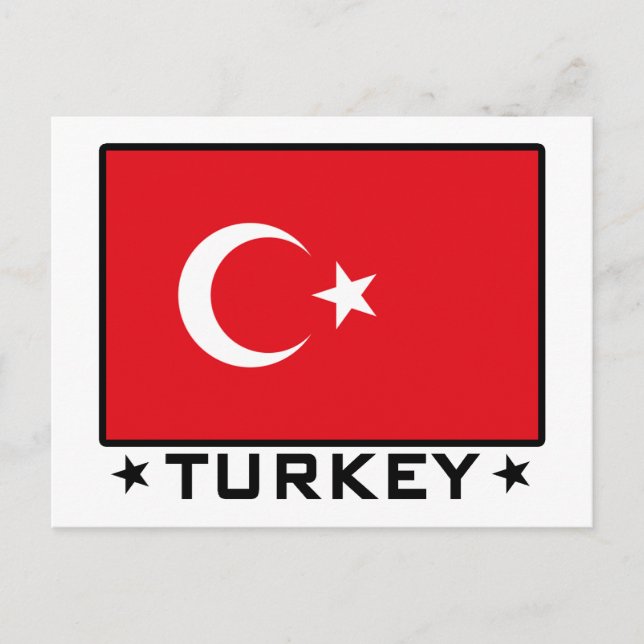 Flag of Turkey Postcard (Front)