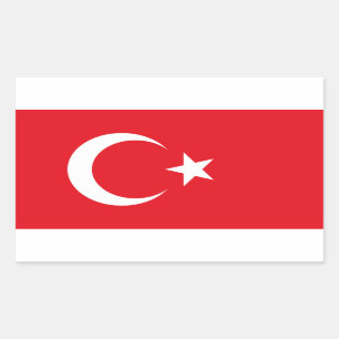 Flag of Turkey Rectangular Sticker