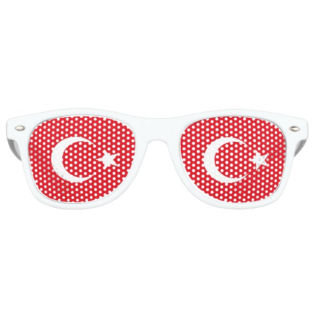 Flag of Turkey Retro Sunglasses (Front)
