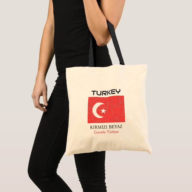Flag of Turkey Tote Bag (Front (Product))