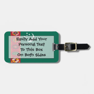 Flag of Turkmenistan Easy ID Personal Luggage Tag