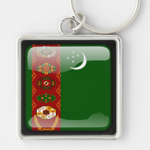 Flag of Turkmenistan Key Ring