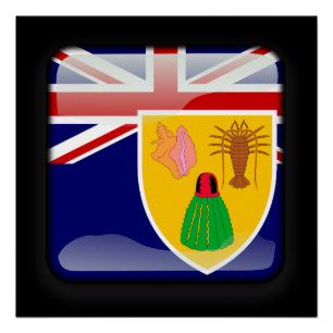 Flag of Turks and Caicos Islands Poster