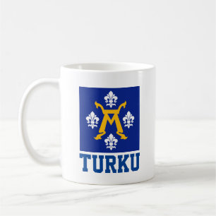 Flag of Turku, Finland Coffee Mug