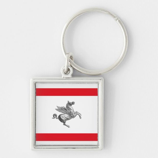 Flag of Tuscany, ITALY Key Ring (Front)