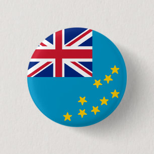 Flag of Tuvalu 3 Cm Round Badge