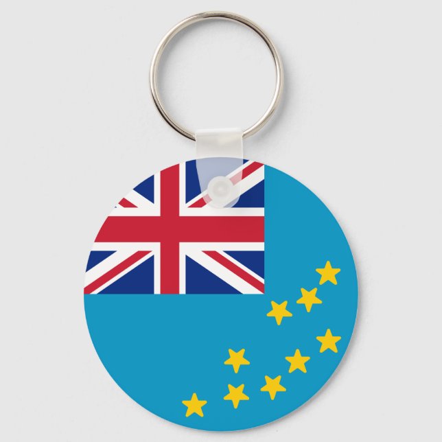 Flag of Tuvalu Key Ring (Front)