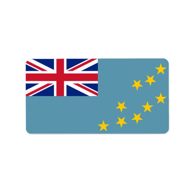 Flag of Tuvalu Labels (Front)