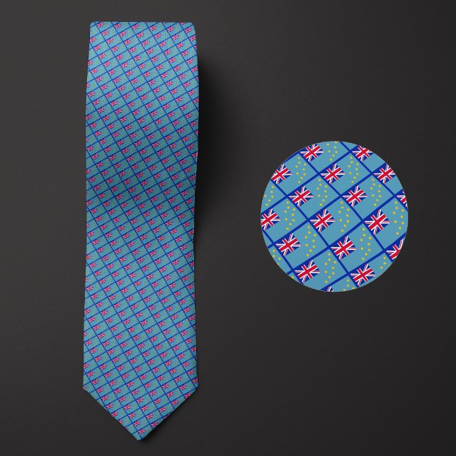 Flag of Tuvalu Pattern Tie (Creator Uploaded)