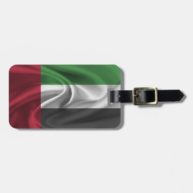 Flag Of UAE Luggage Tag (Front Horizontal)
