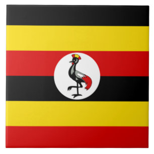 Flag of Uganda Ceramic Tile