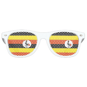Flag of Uganda Retro Sunglasses