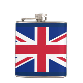 Flag of UK Vinyl Wrapped Flask