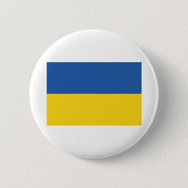 Flag of Ukraine 6 Cm Round Badge (Front)