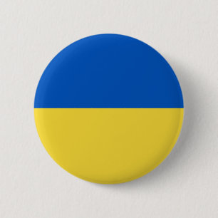 Flag of Ukraine 6 Cm Round Badge