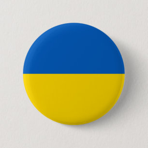 Flag of Ukraine 6 Cm Round Badge
