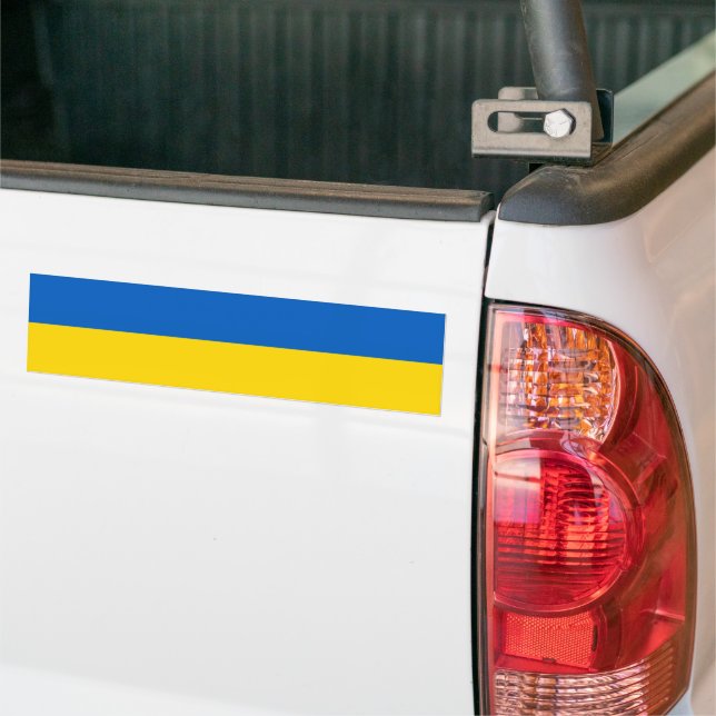 Flag of Ukraine  Bumper Sticker (On Truck)