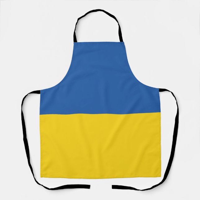 Flag of Ukraine Button Apron (Front)