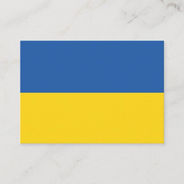Flag of Ukraine Button Business Card (Front)