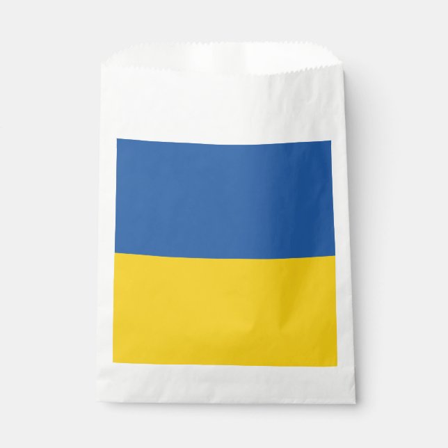 Flag of Ukraine Button Favour Bag (Front)