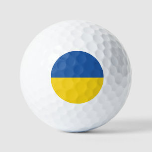 Flag of Ukraine Button Golf Balls