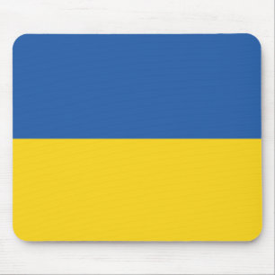 Flag of Ukraine Button Mouse Pad