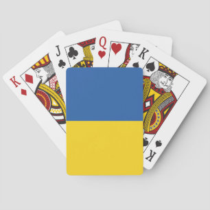 Flag of Ukraine Button Playing Cards