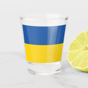 Flag of Ukraine Button Shot Glass