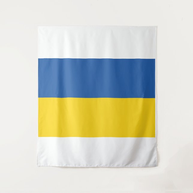 Flag of Ukraine Button Tapestry (Front)