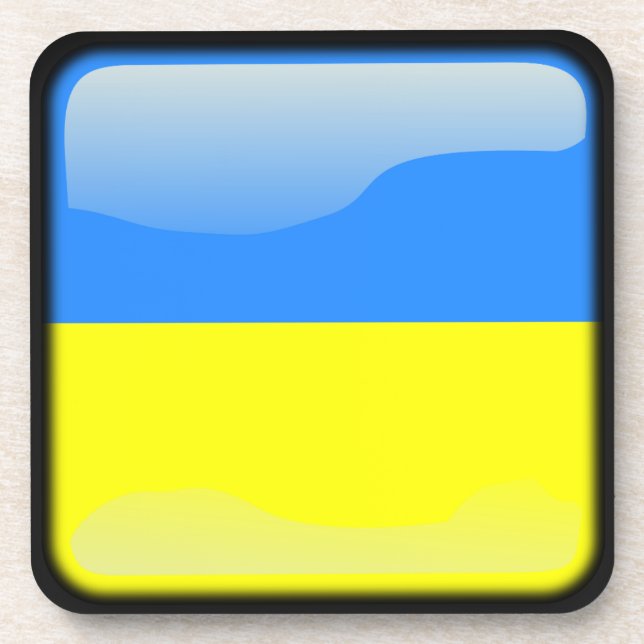 Flag of Ukraine Coaster (Front)