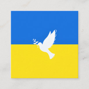 Flag of Ukraine - Dove of Peace - Freedom - Peace  Discount Card