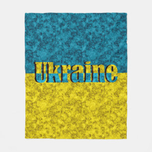 Flag of Ukraine Fleece Blanket
