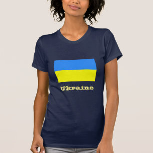 Flag of Ukraine, labelled, T-Shirt