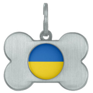Flag of Ukraine Pet Tag