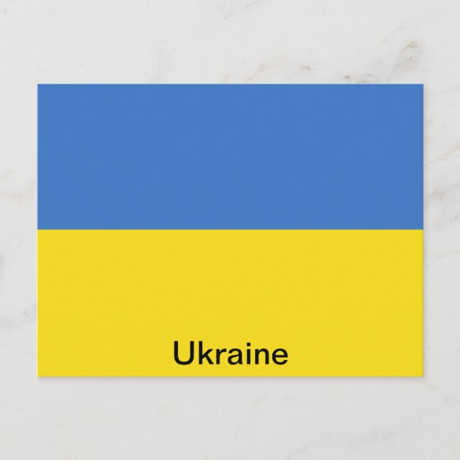 Flag of Ukraine Postcard (Front)