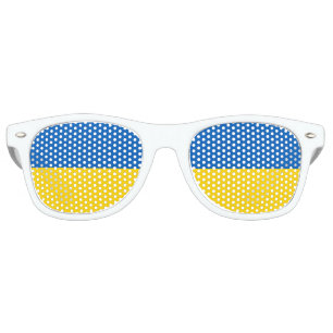 Flag of Ukraine Retro Sunglasses