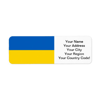 Flag of Ukraine Return Address Label