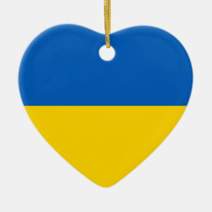 Flag of Ukraine - Ukrainian Flag - Прапор У Ceramic Ornament