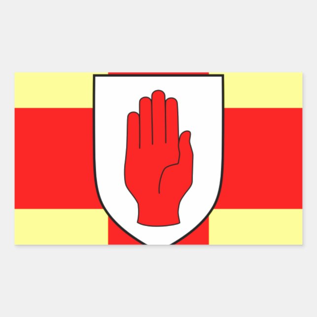 Flag of Ulster - Northern Ireland Rectangular Sticker (Front)
