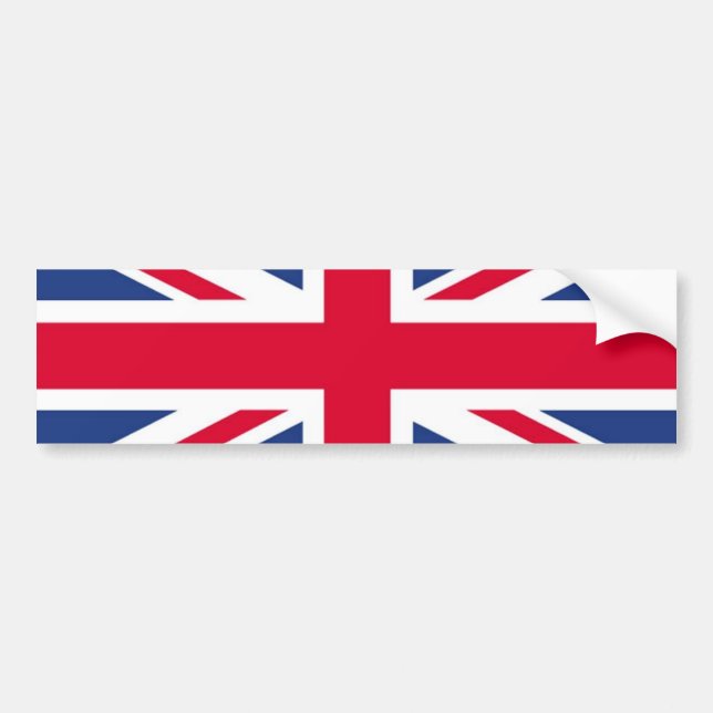 Flag of United Kingdom Bumper Sticker (Front)