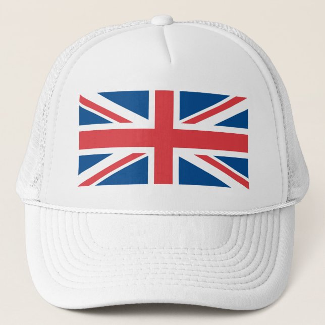Flag of United Kingdom of The Great Britain Trucker Hat (Front)