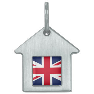 Flag of United Kingdom Pet ID Tag